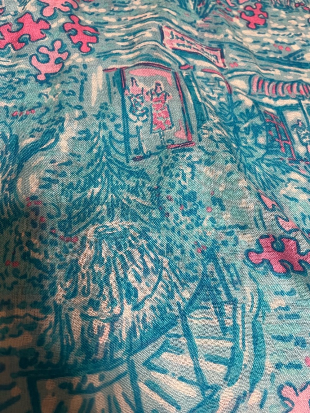 Holy grail!!! Rare Lilly Pulitzer Winston’s Wish murfee scarf - Picture 2 of 4